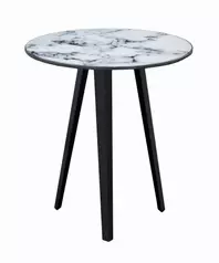 Marbella White Marble Lamp Table